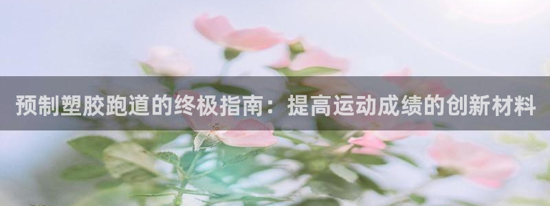 尊龙网平台：预制塑胶跑道的终极指南：提高运动成绩的创