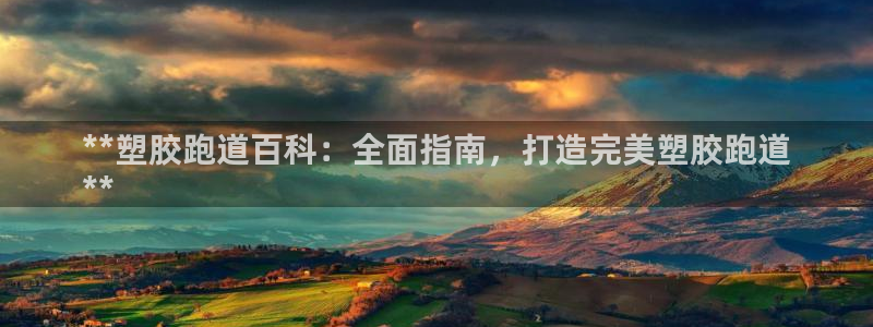 尊龙凯时网站不让提款：**塑胶跑道百科：全面指南，打