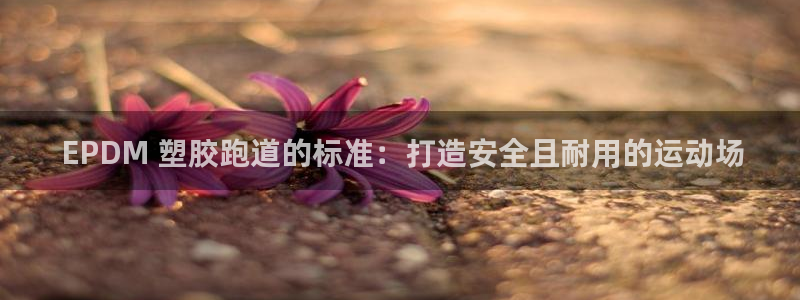 尊龙eight is enough： EPDM 塑胶跑道的标准：打造安全且耐用的运动场