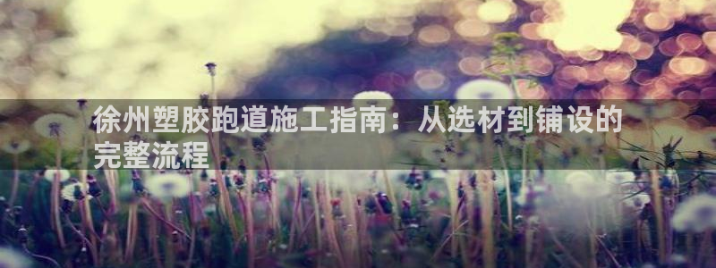 尊龙d88官网so问来就送38：徐州塑胶跑道施工指南：从选材到铺设的
完整流程