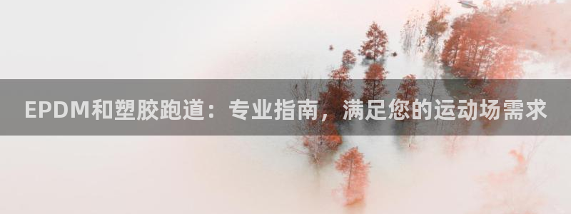 凯时官网手机版下载：EPDM和塑胶跑道：专业指南，满