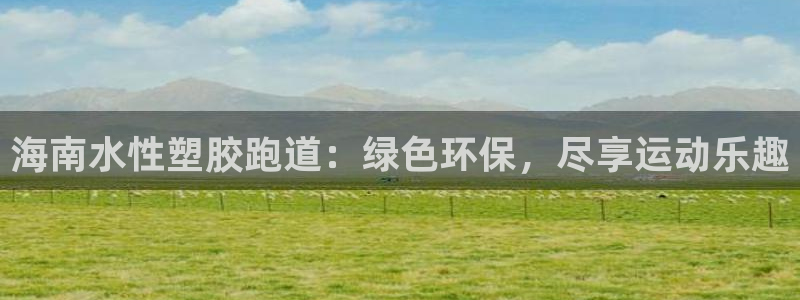 凯时K8国际：海南水性塑胶跑道：绿色环保，尽享运动乐趣